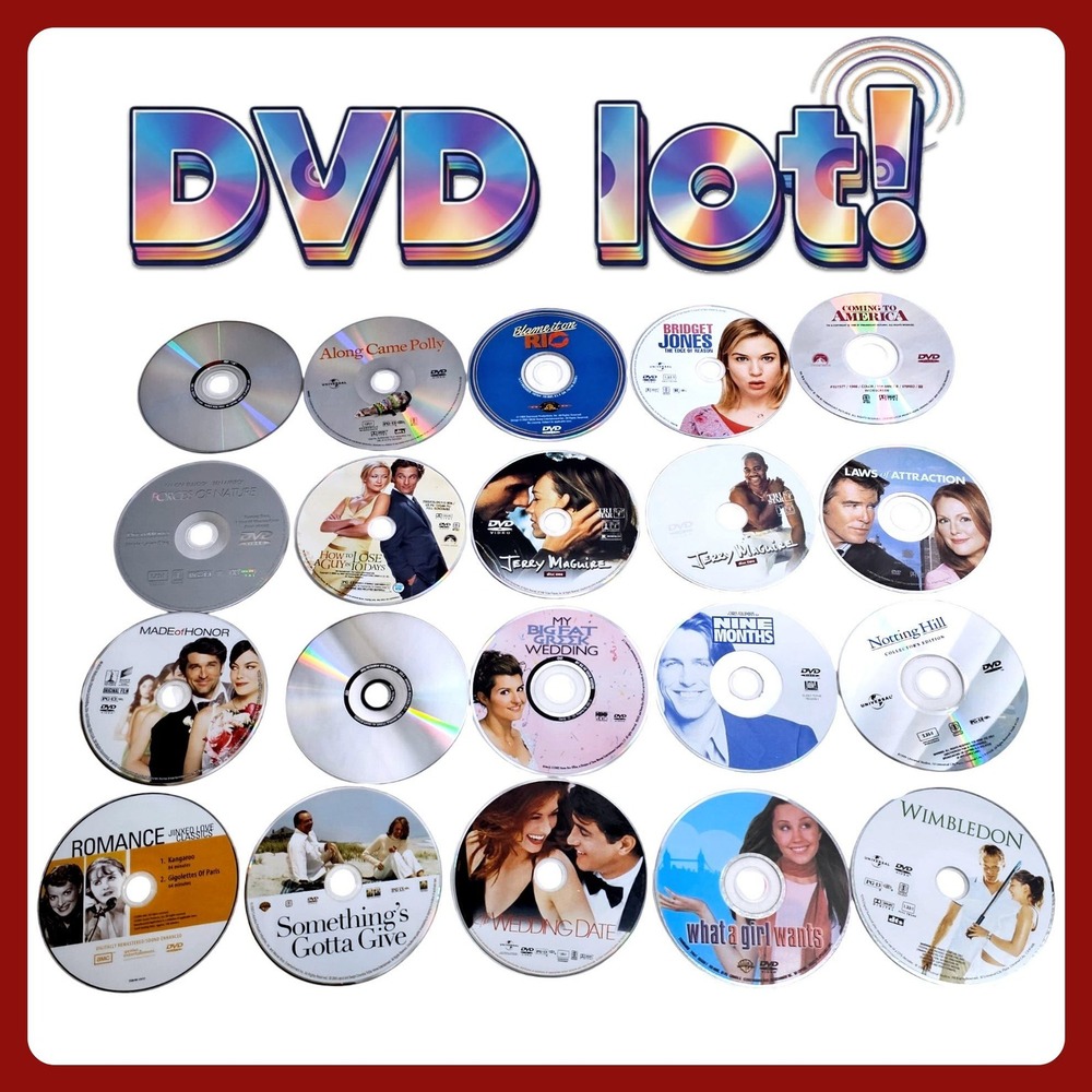 Lot Of 20 Movies Romance & Romantic Comedies Loose Discs‎ DVD Wholesale Bulk